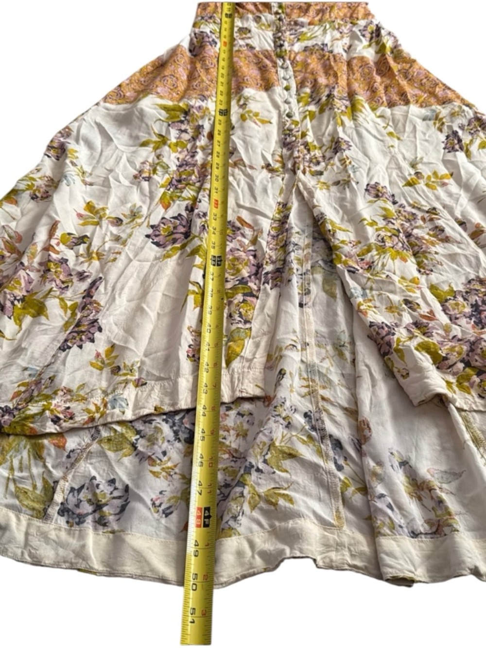 Free People Lover Boy Boho Floral Tiered Patchwork Maxi Dress - Picture 10 of 10